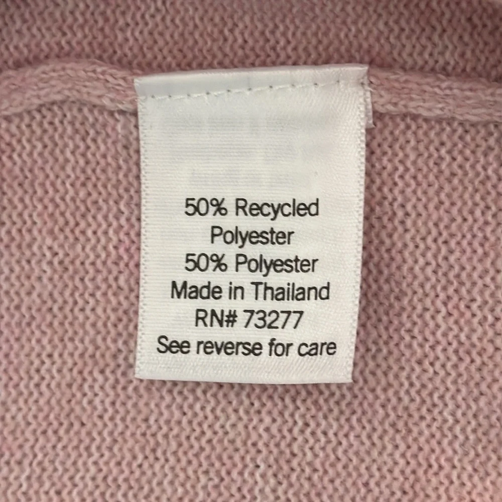 Croft & Barrow L pink Heather cardigan - Picture 3 of 5